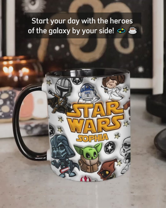 The Galaxy - Personalized The Force Accent Mug