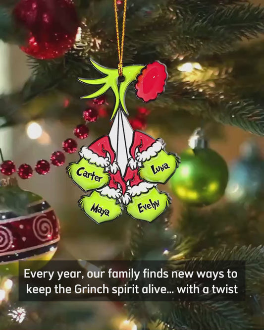 Mama Grinch - Personalized Stole Christmas Ornament