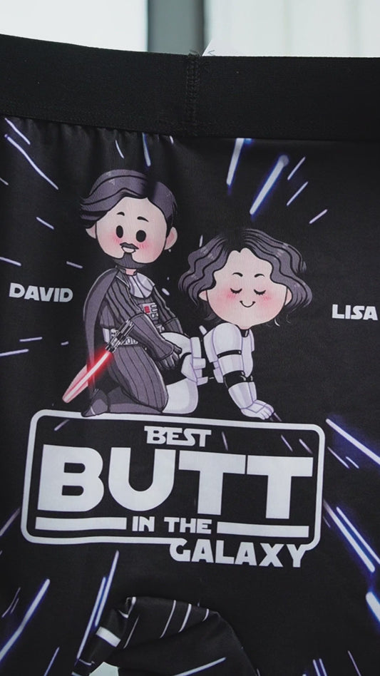 Best Butt In The Galaxy - Personalized The Force Lace Border Women Briefs And Men’s Boxer Briefs