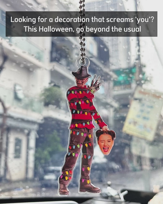 Happy Halloween - Personalized One-sided Custom Shaped Car Ornament
