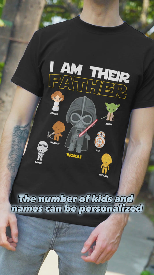 I Am Their Father Grandfather - Personalized Father's Day The Force T-shirt and Hoodie