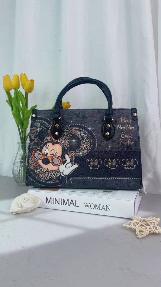 Important Nana Stuff - Personalized Mother's Day Grandma Leather Handbag