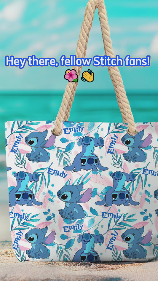 Ohana Summer Vibes - Personalized Ohana Beach Bag