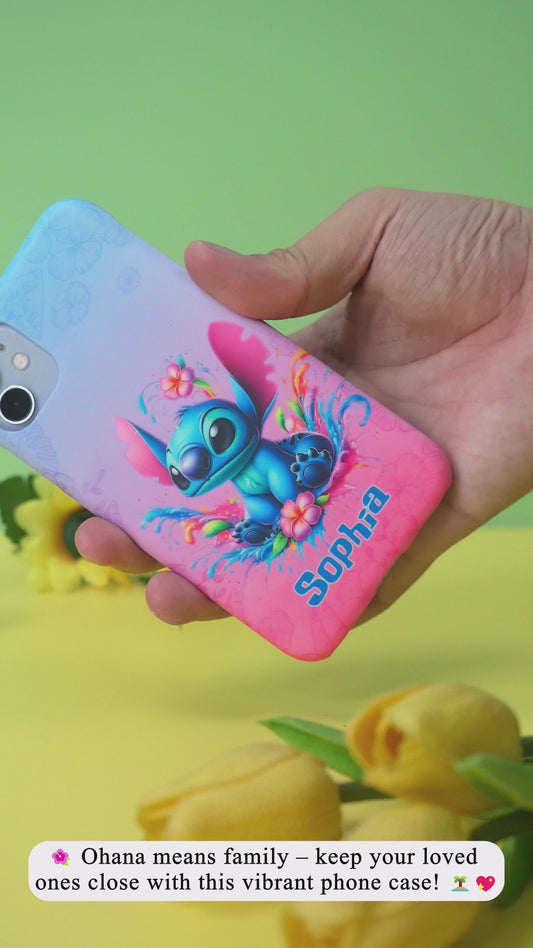 Colorful Ohana - Personalized Ohana Full Print Phone Case