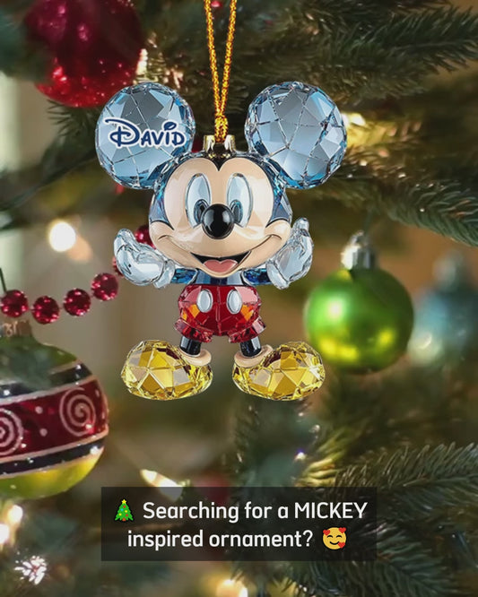 Cute Mouse Ears - Personalized Mouse Transparent Ornament