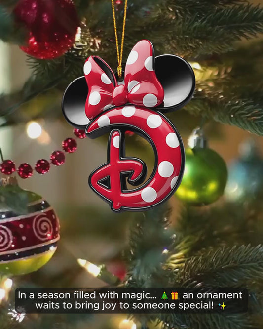 Magical Letter - Personalized Mouse Ornament