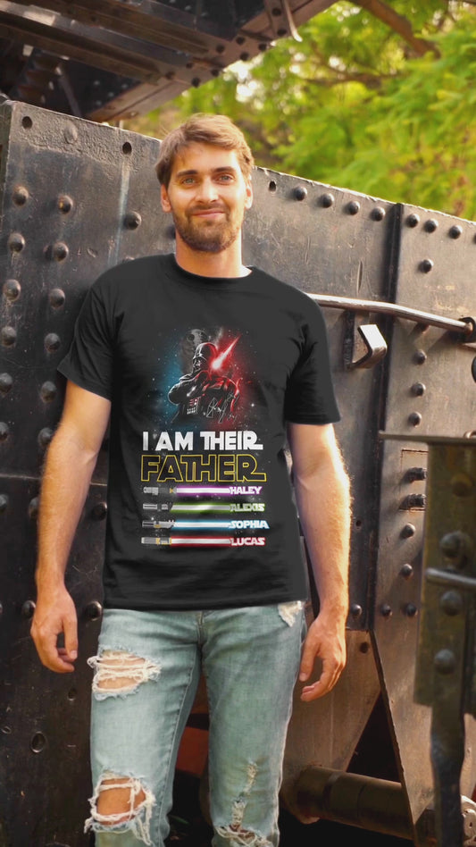 I Am Their Father - Personalized Gift For Father The Force T-shirt and Hoodie