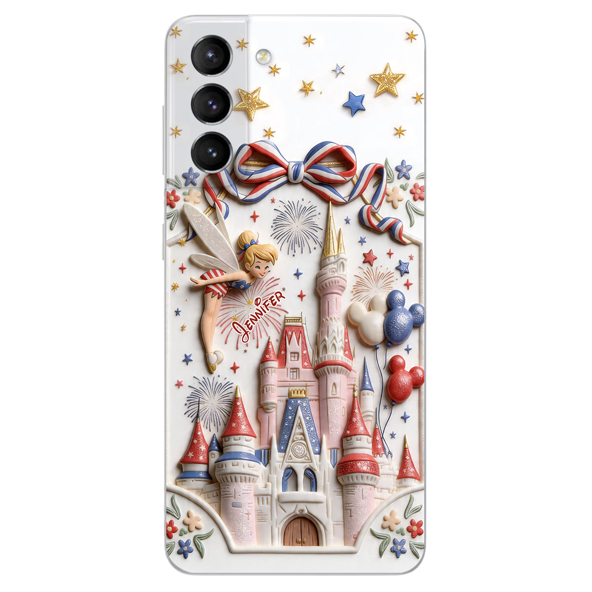USA 250th Anniversary - Personalized Dream Trip 3D Embossed Leather Phone Case