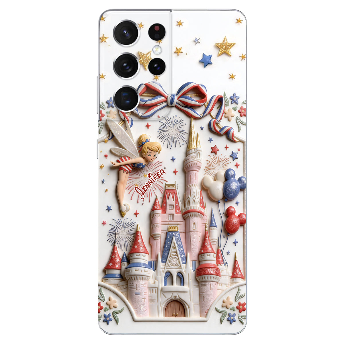 USA 250th Anniversary - Personalized Dream Trip 3D Embossed Leather Phone Case
