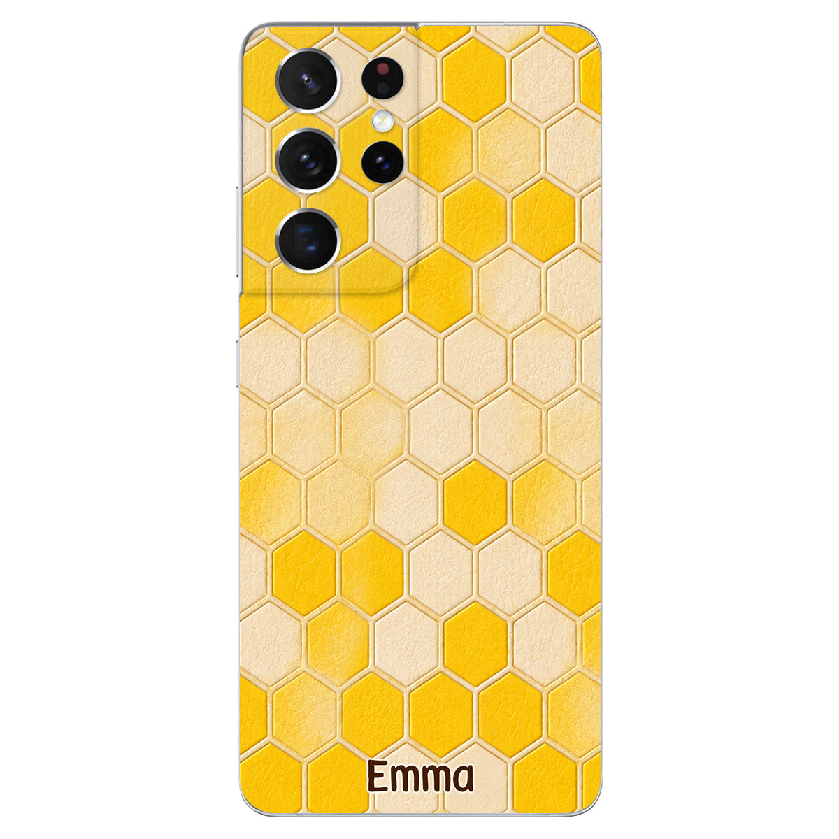 Winnie Friends Leather Case & Dangling Charm - Personalized Yellow Bear 3D Embossed Leather Phone Case