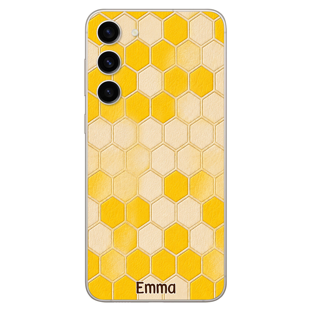 Winnie Friends Leather Case & Dangling Charm - Personalized Yellow Bear 3D Embossed Leather Phone Case