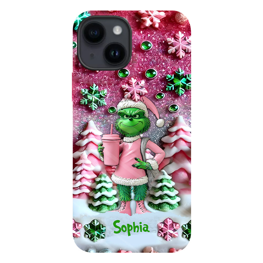 Merry Grinchmas - Personalized Stole Christmas Full Print Phone Case
