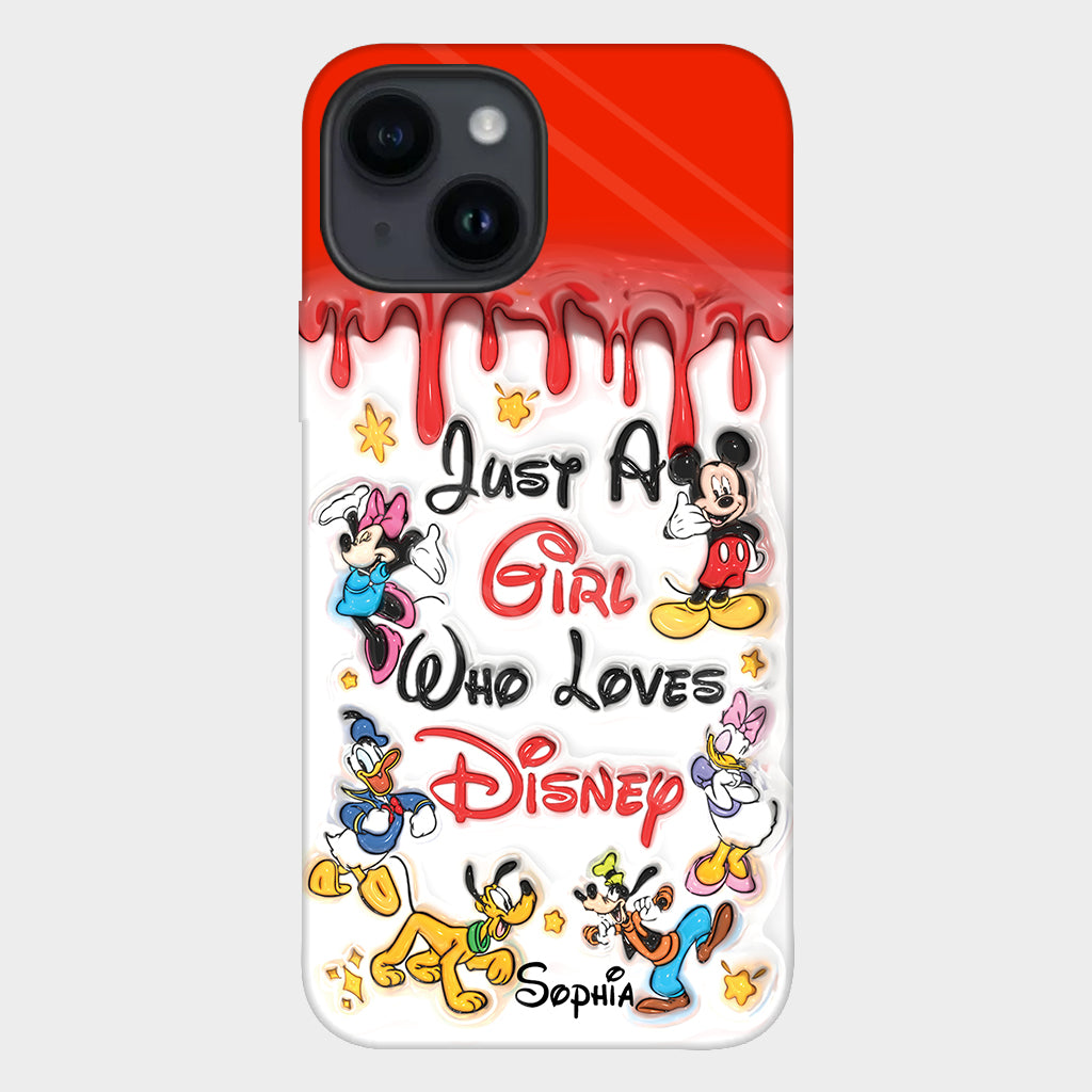 Just A Girl Who Loves Disney - Personalized Mouse Full Print Phone Case