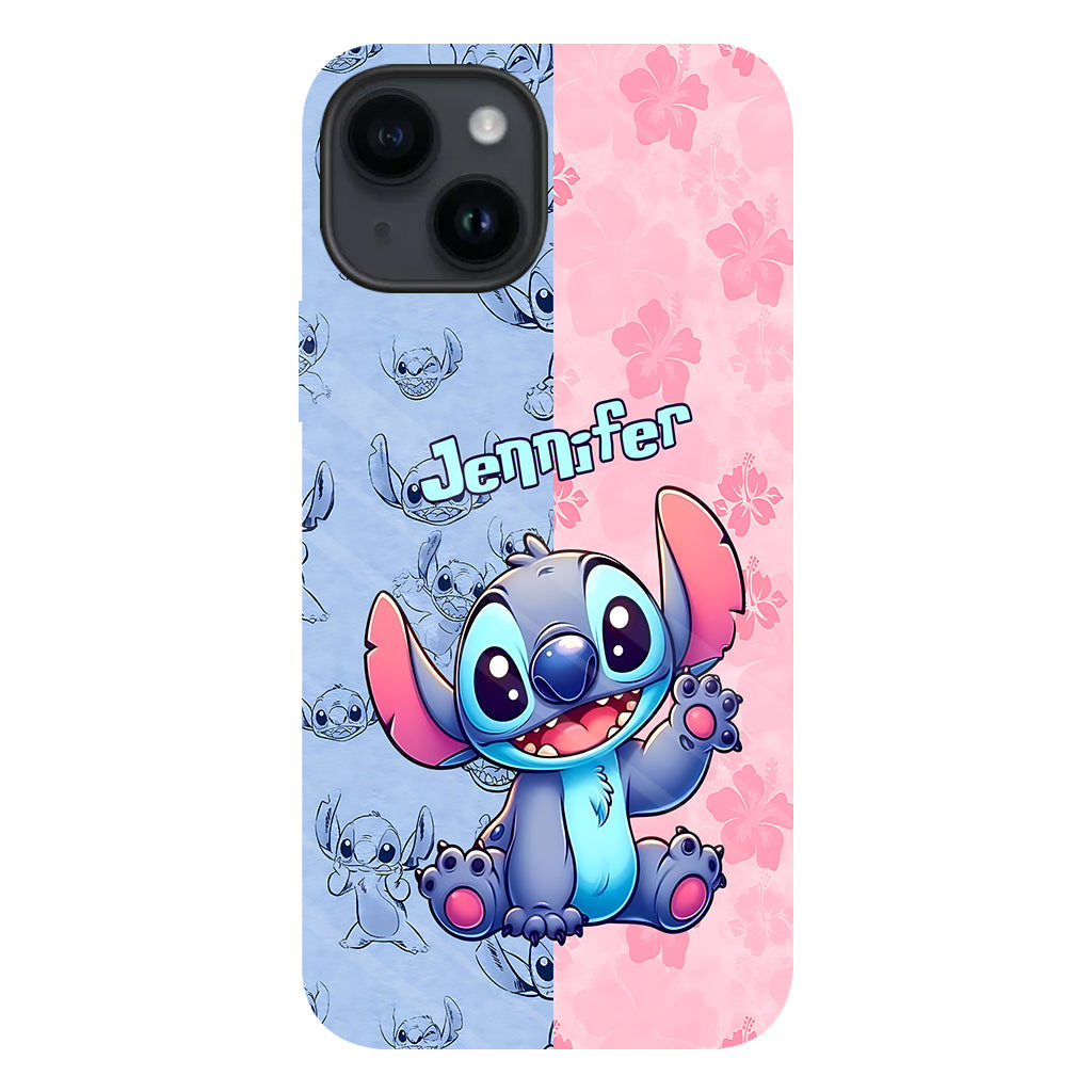 Pink And Blue Ohana - Personalized Ohana Full Print Phone Case