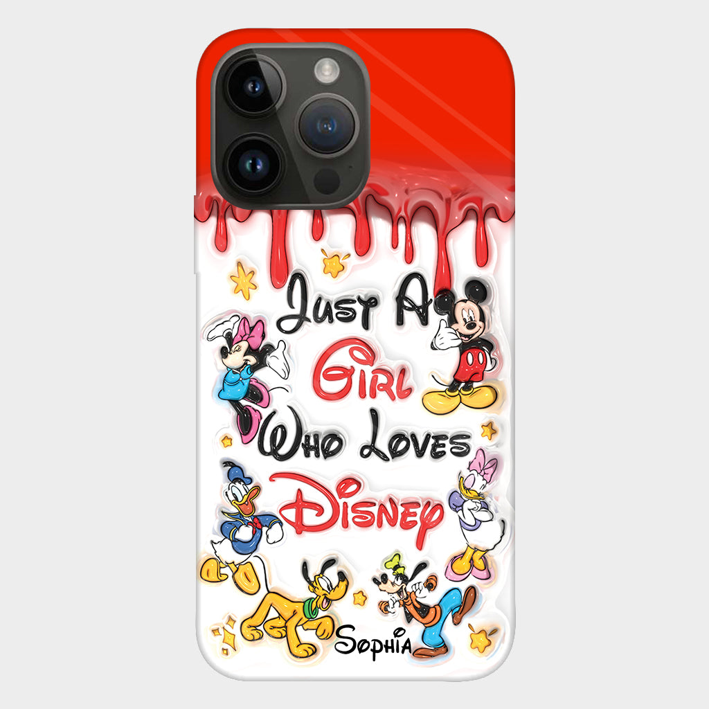 Just A Girl Who Loves Disney - Personalized Mouse Full Print Phone Case