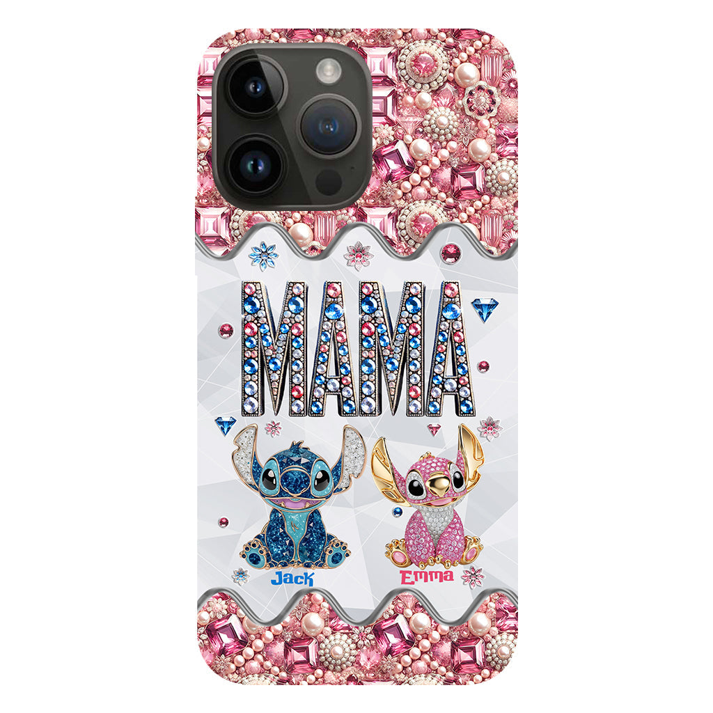 Mama Stitch - Personalized Ohana Full Print Phone Case
