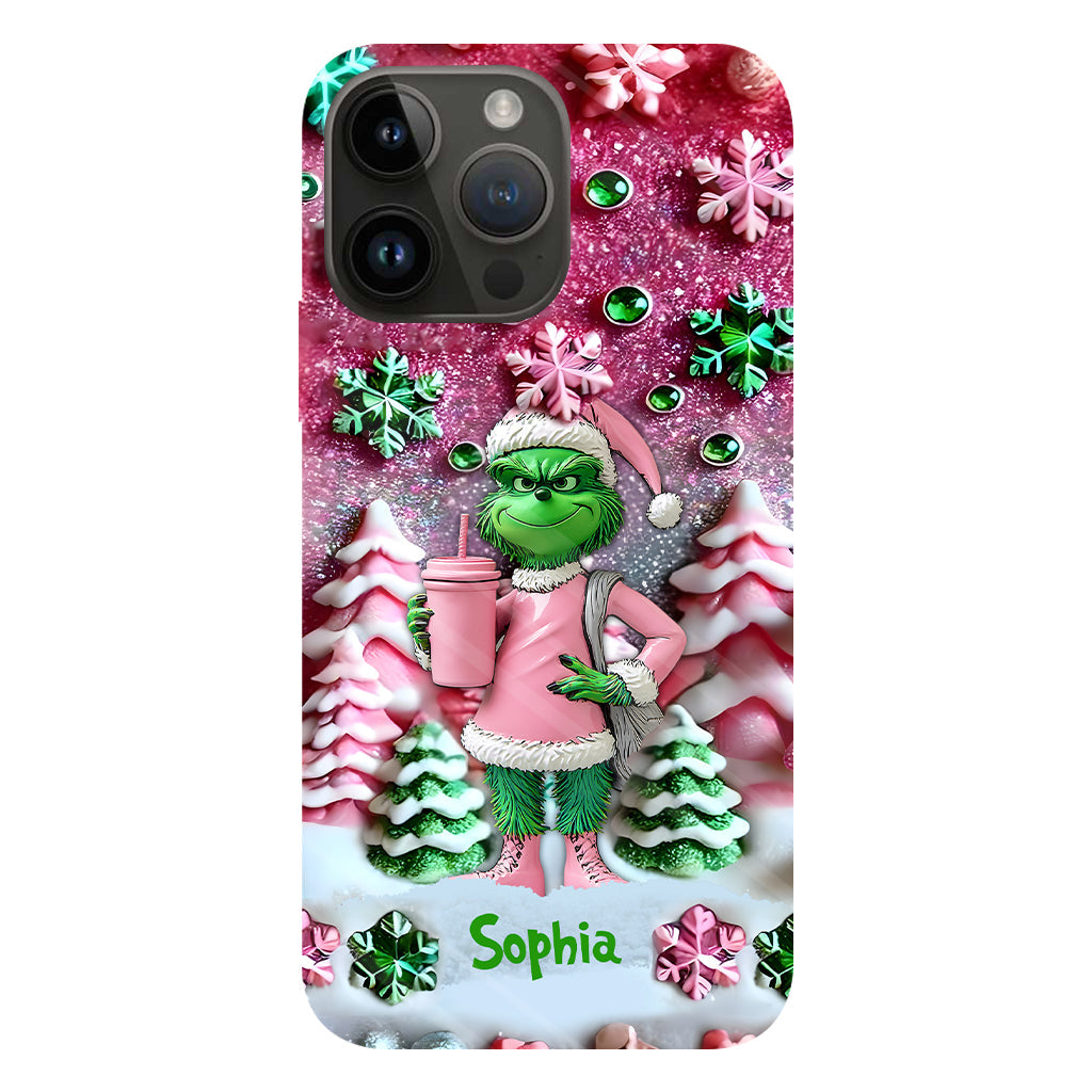 Merry Grinchmas - Personalized Stole Christmas Full Print Phone Case