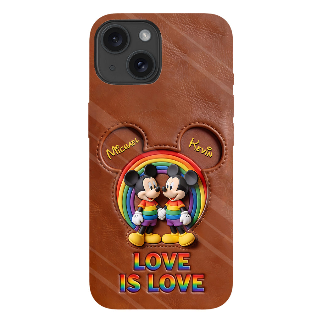 Love Is Love - Personalized Mouse Full Print Phone Case
