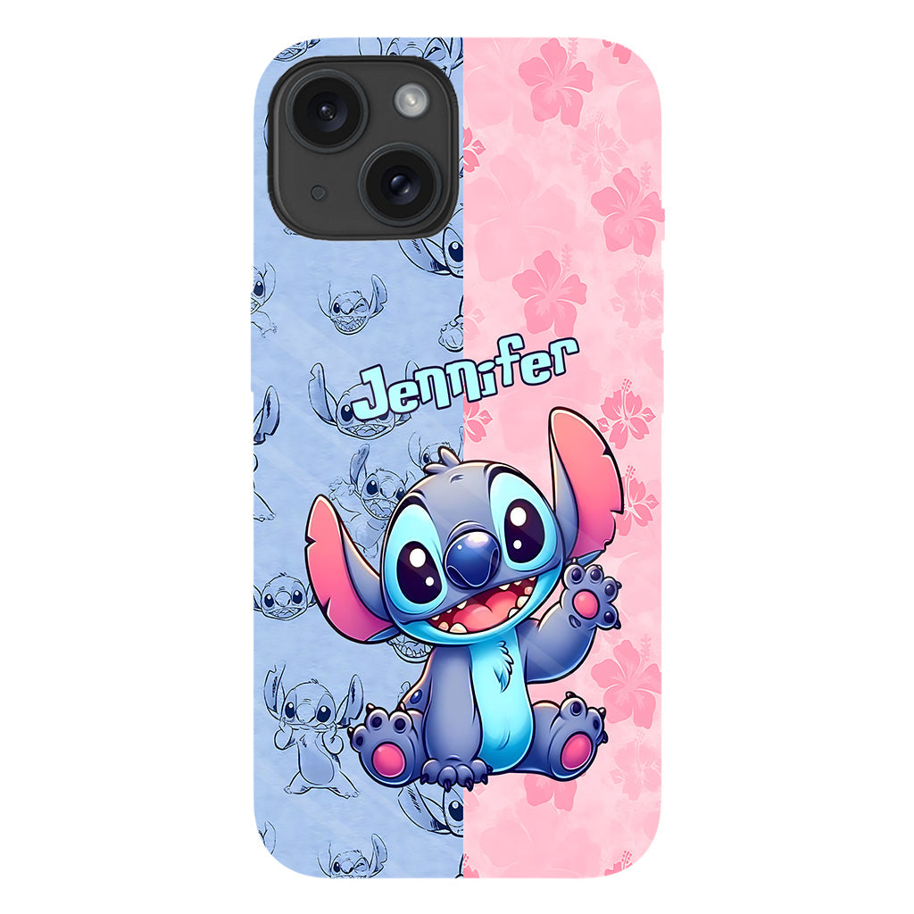 Pink And Blue Ohana - Personalized Ohana Full Print Phone Case