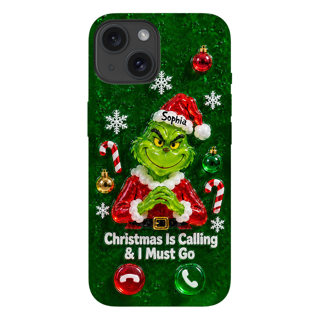 Christmas Is Calling & I Must Go - Personalized Stole Christmas Full Print Phone Case