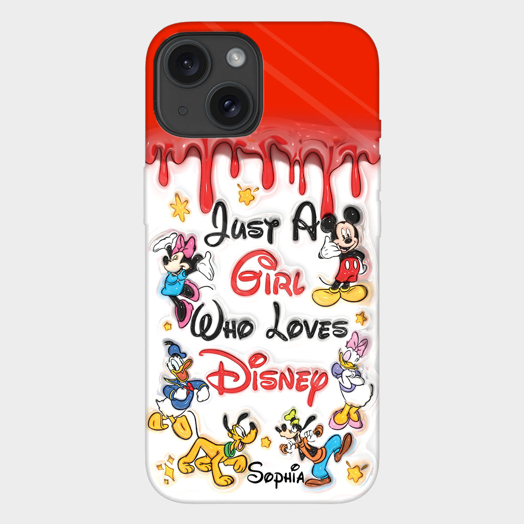 Just A Girl Who Loves Disney - Personalized Mouse Full Print Phone Case