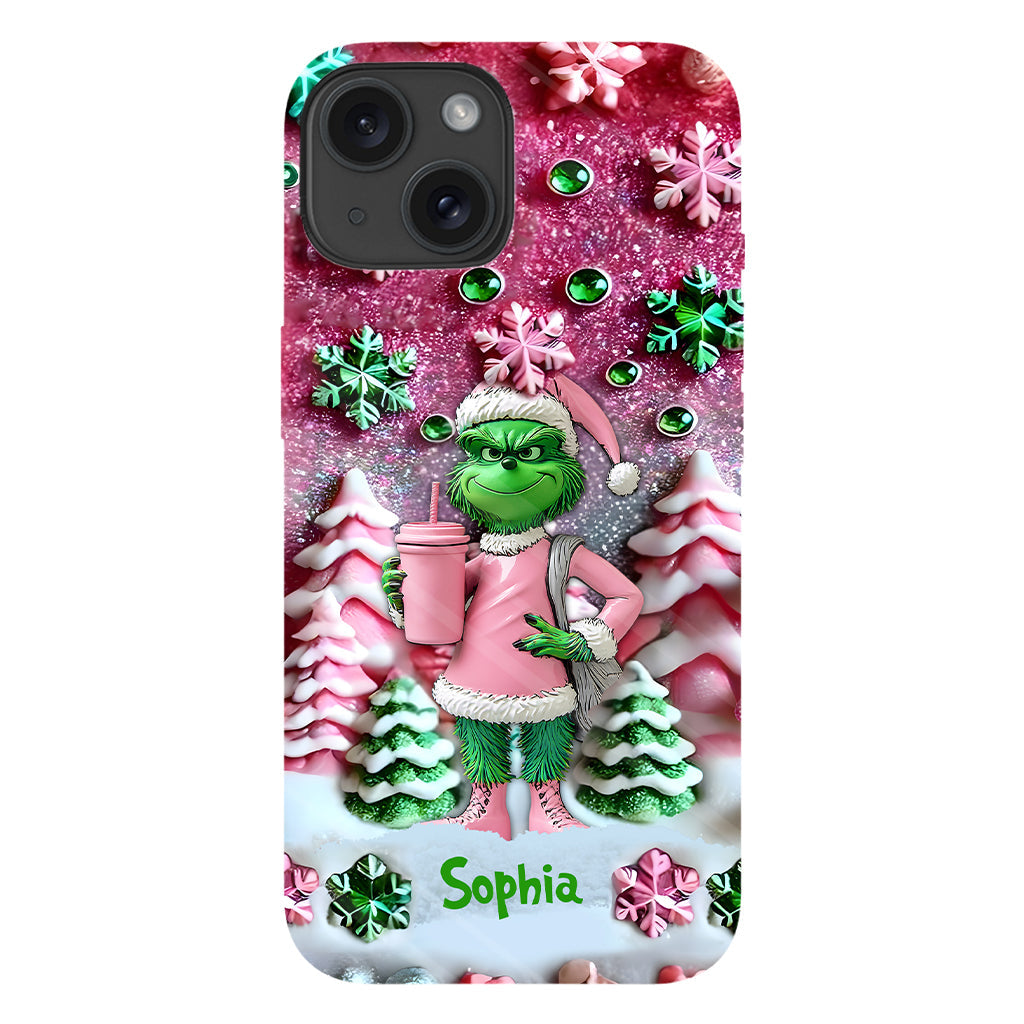 Merry Grinchmas - Personalized Stole Christmas Full Print Phone Case