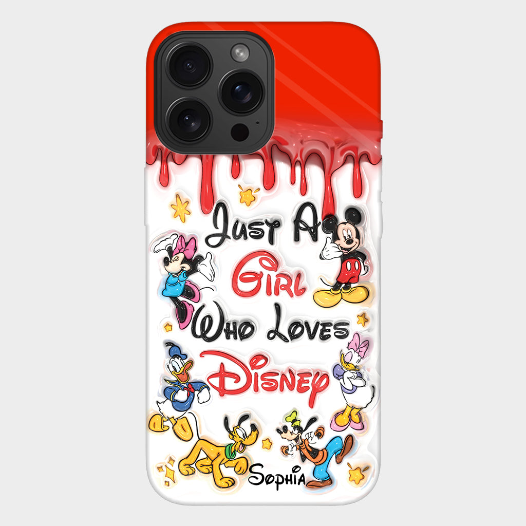 Just A Girl Who Loves Disney - Personalized Mouse Full Print Phone Case