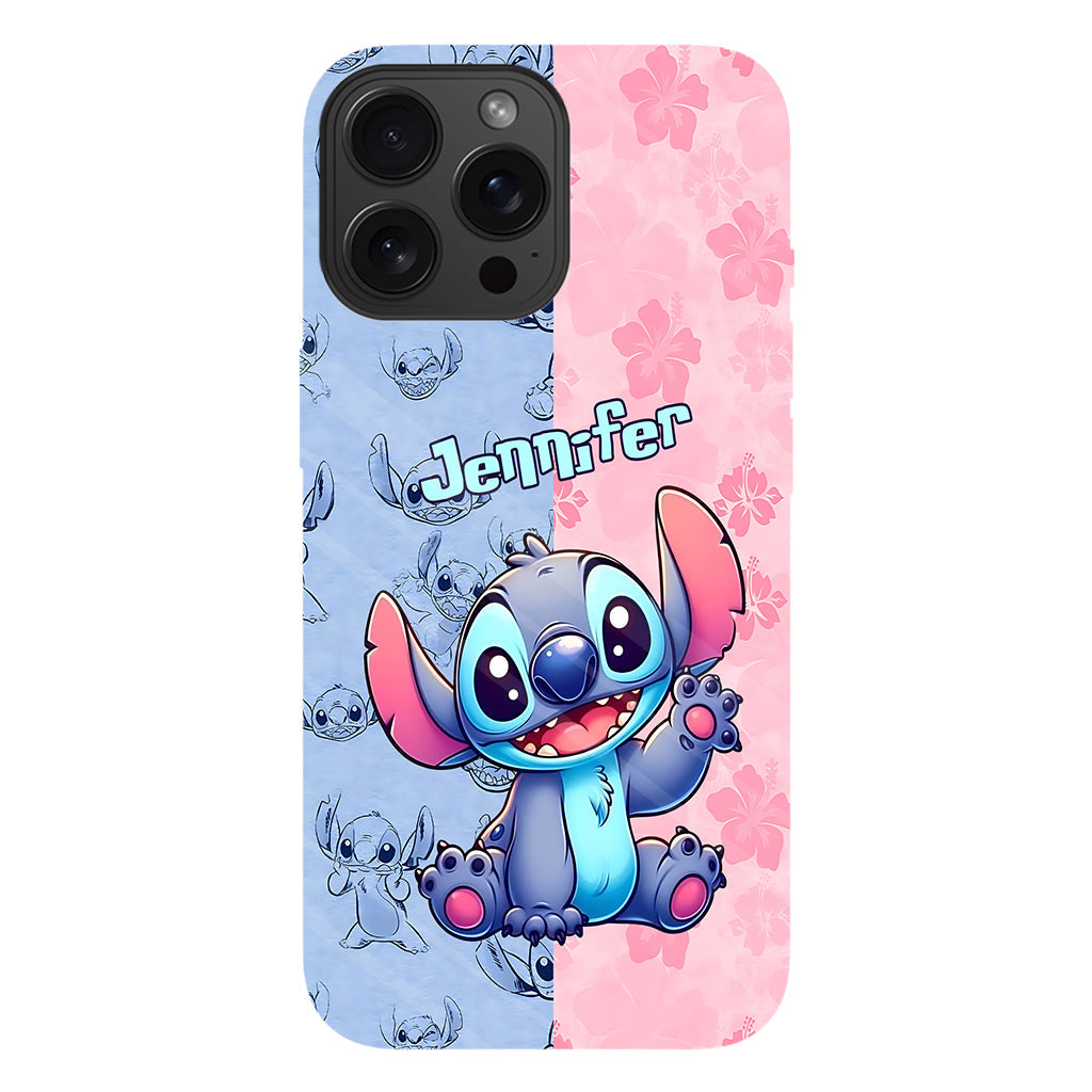 Pink And Blue Ohana - Personalized Ohana Full Print Phone Case