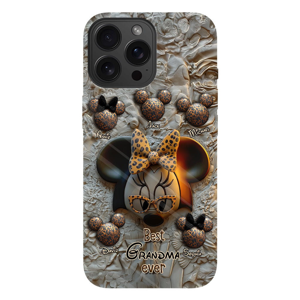 Best Grandma / Mom Ever - Personalized Mouse Full Print Phone Case