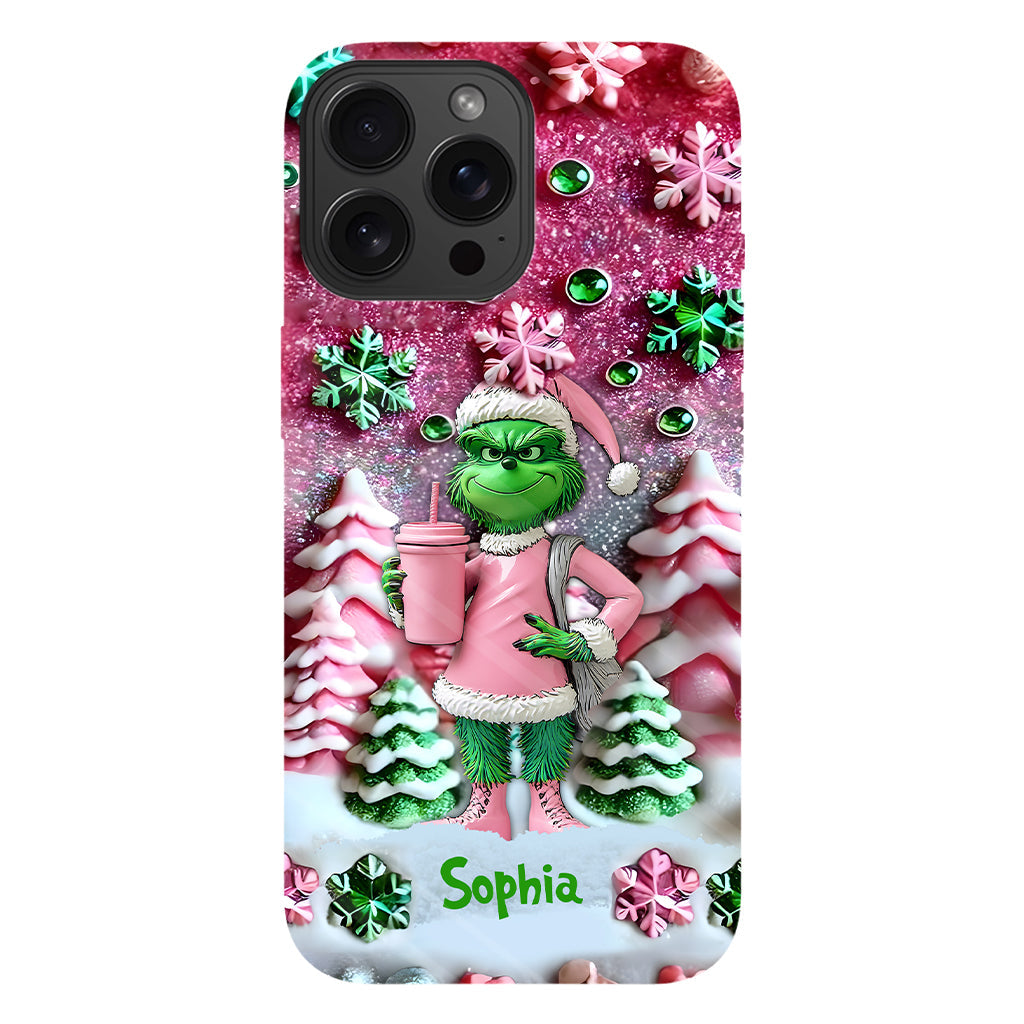 Merry Grinchmas - Personalized Stole Christmas Full Print Phone Case