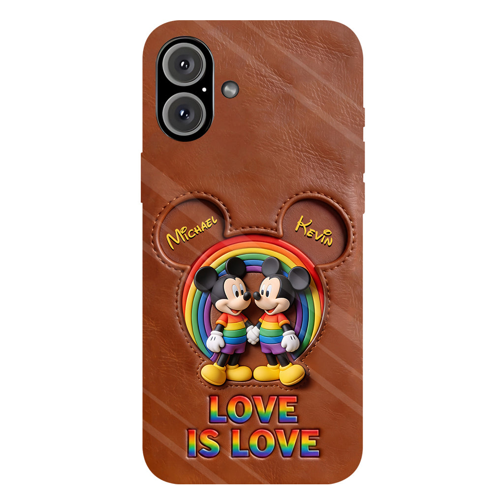 Love Is Love - Personalized Mouse Full Print Phone Case