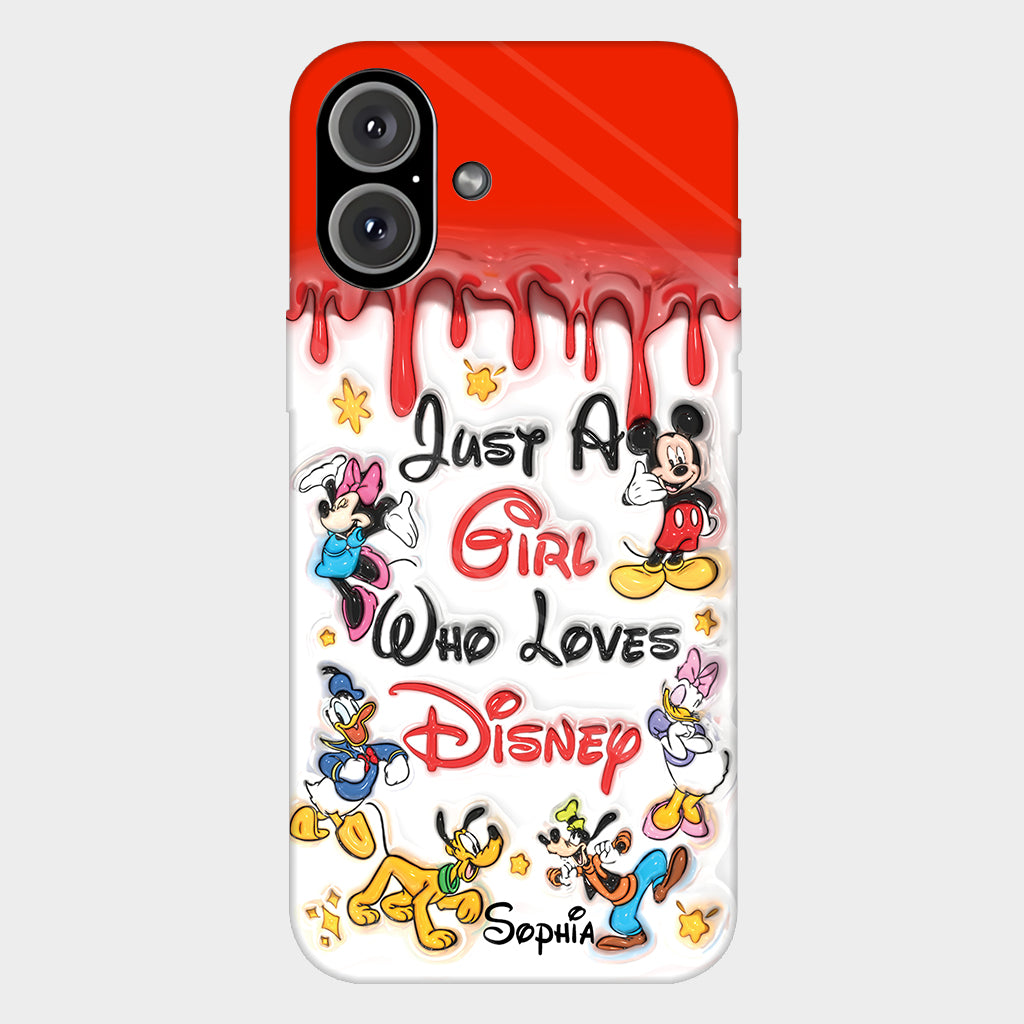 Just A Girl Who Loves Disney - Personalized Mouse Full Print Phone Case