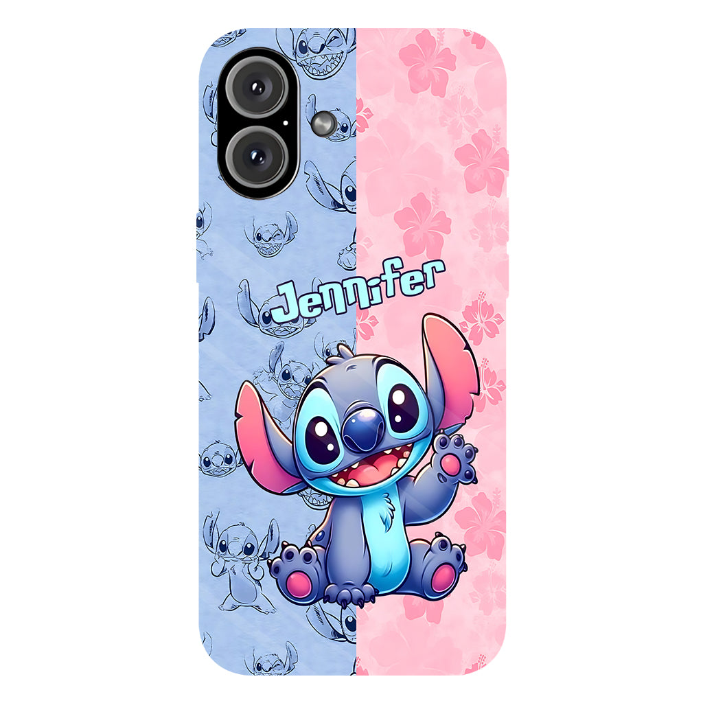 Pink And Blue Ohana - Personalized Ohana Full Print Phone Case