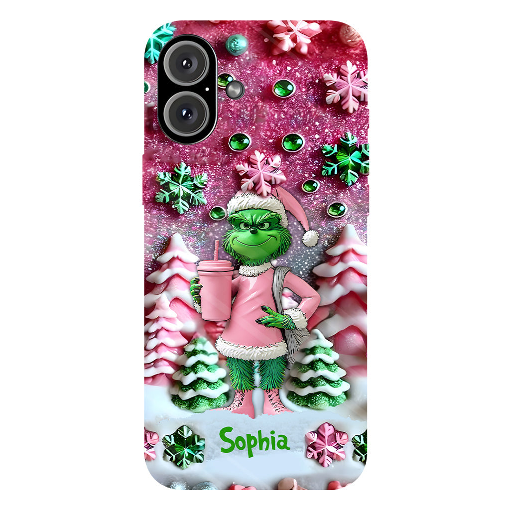 Merry Grinchmas - Personalized Stole Christmas Full Print Phone Case