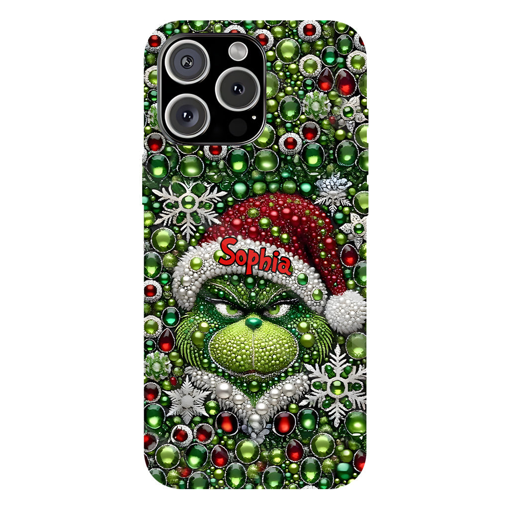 Merry Grinchmas - Personalized Stole Christmas Full Print Phone Case