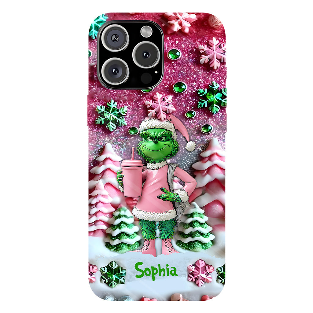 Merry Grinchmas - Personalized Stole Christmas Full Print Phone Case