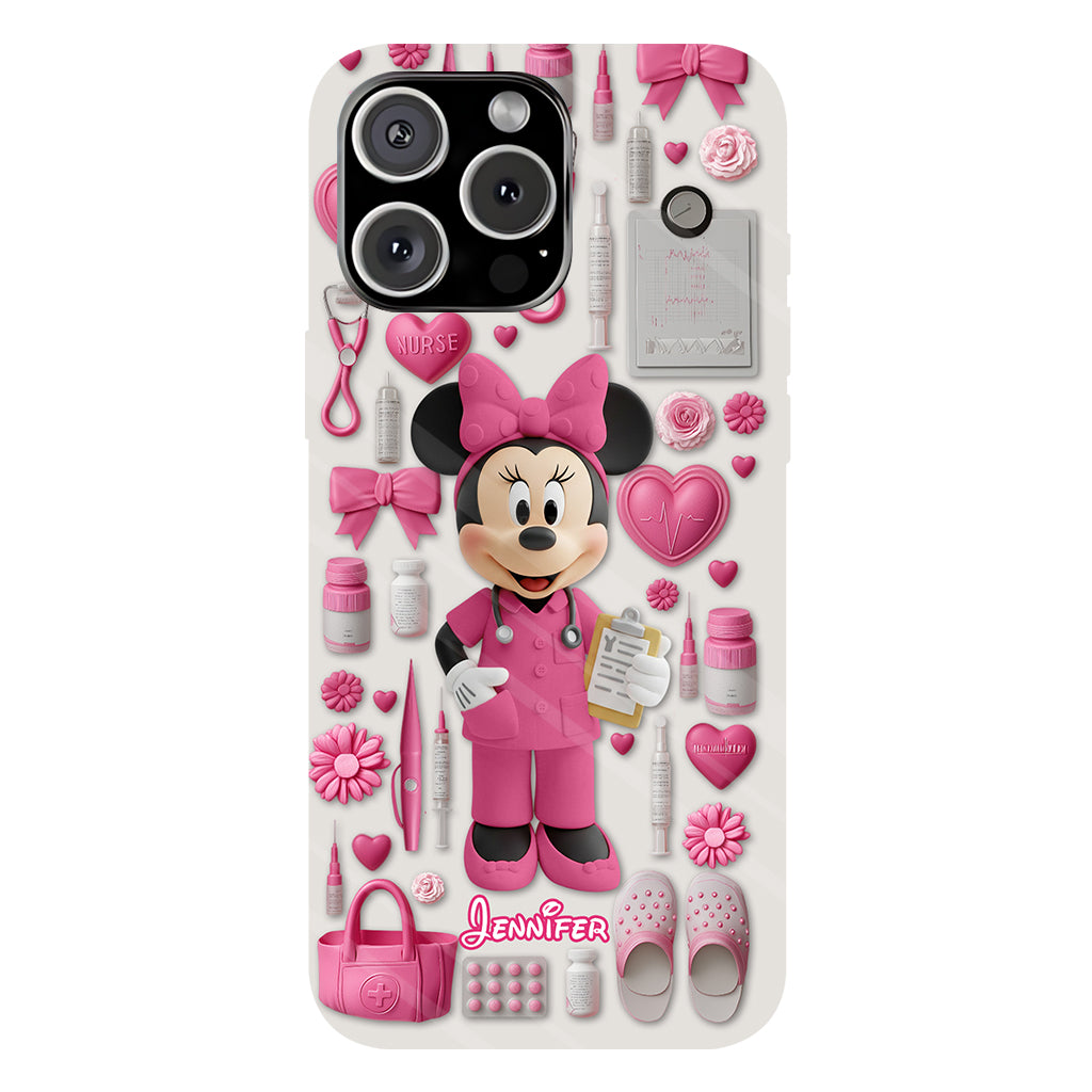 Nursing Is A Work Of Heart - Personalized Nurse Full Print Phone Case