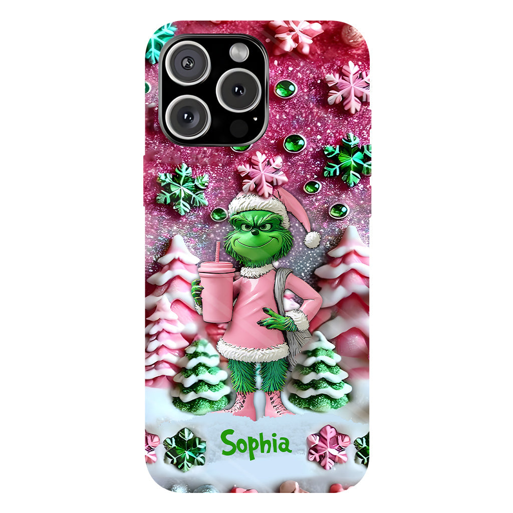 Merry Grinchmas - Personalized Stole Christmas Full Print Phone Case