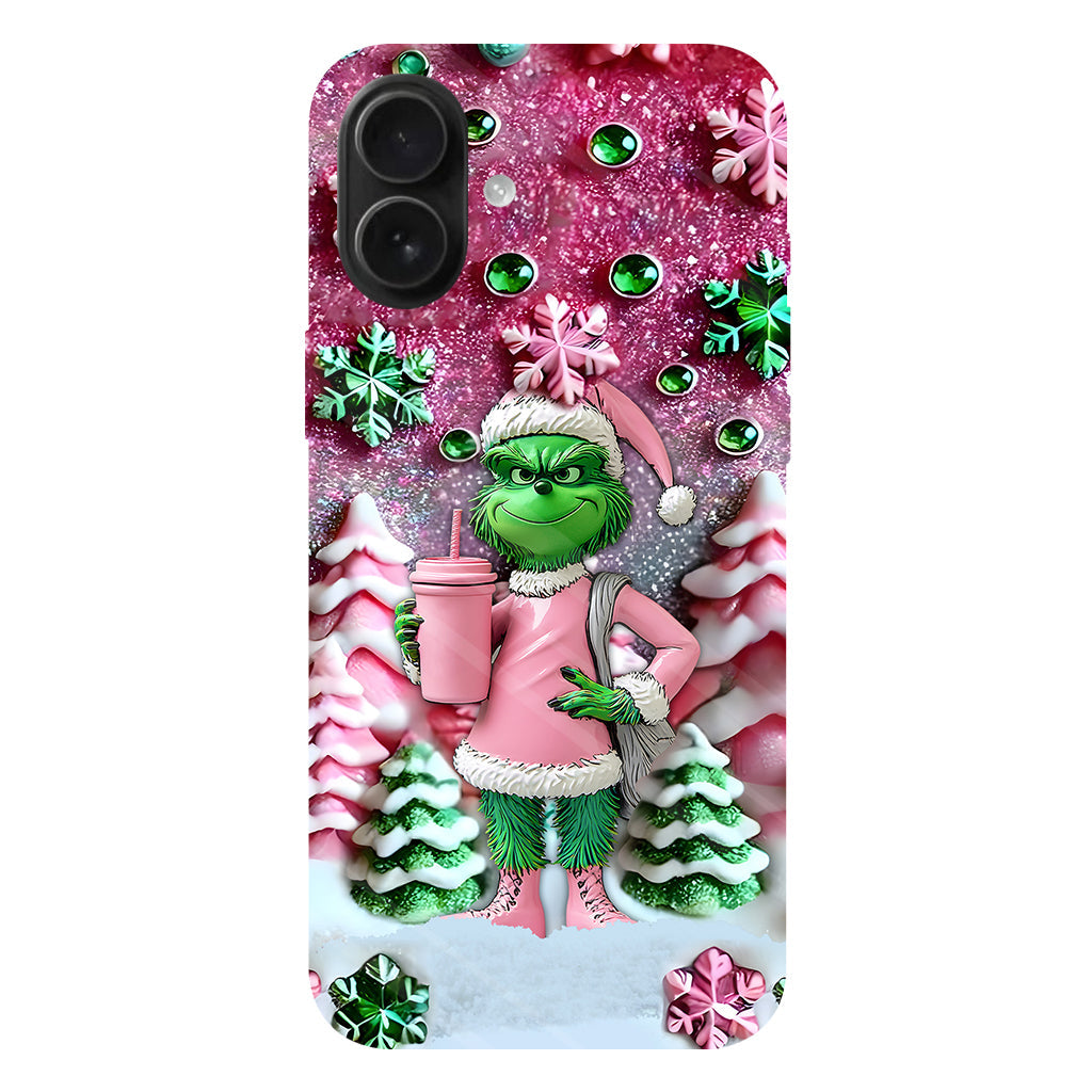 Merry Grinchmas - Personalized Stole Christmas Full Print Phone Case