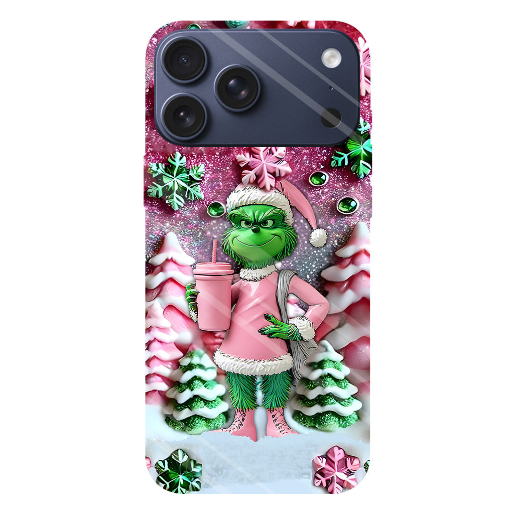 Merry Grinchmas - Personalized Stole Christmas Full Print Phone Case