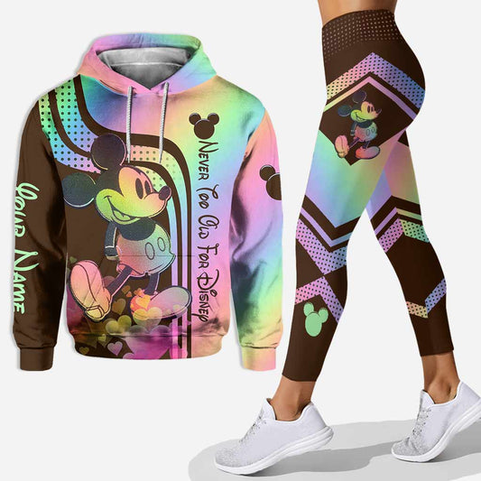 Never Too Old For Magic - Personalized Mouse Hoodie And Leggings
