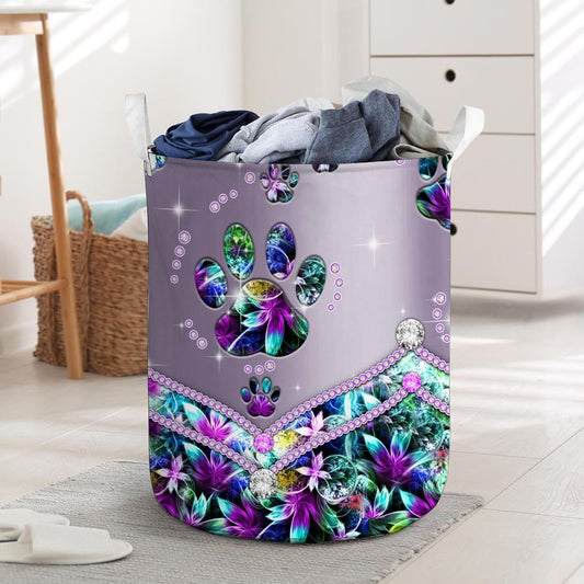 Love Dogs Metal Pattern Print Dog Storage Basket 0622
