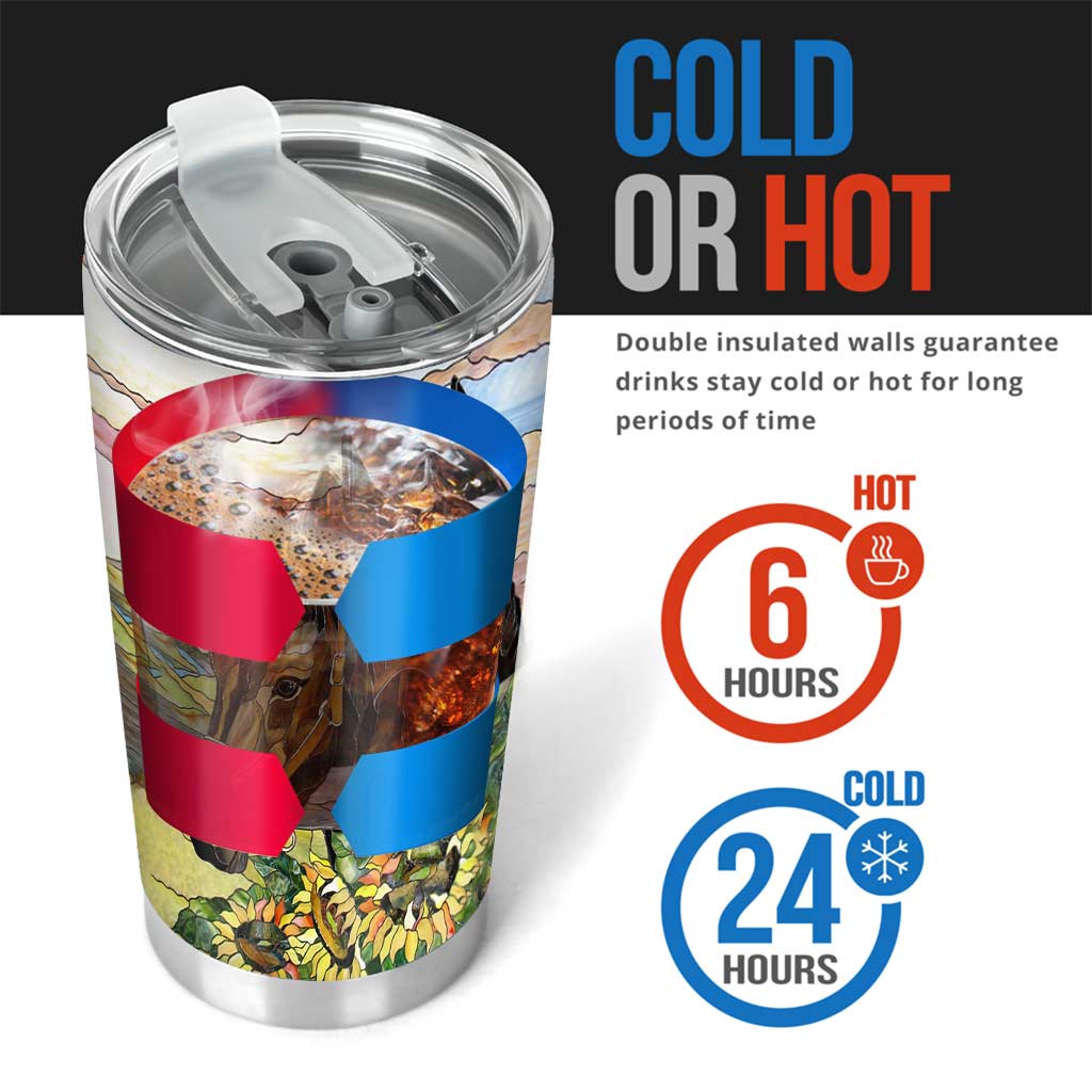 Majestic Horses Wood Print Horse Tumbler 0622