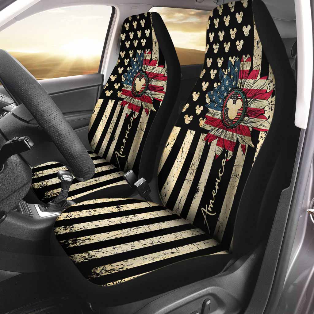 Happy The 4th Of July - Independence Day Mouse Seat Covers