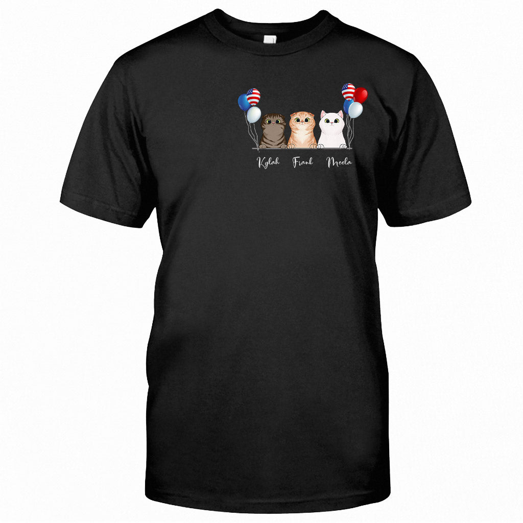 Life Is Better With Cats - Personalized Independence Day T-shirt and Hoodie
