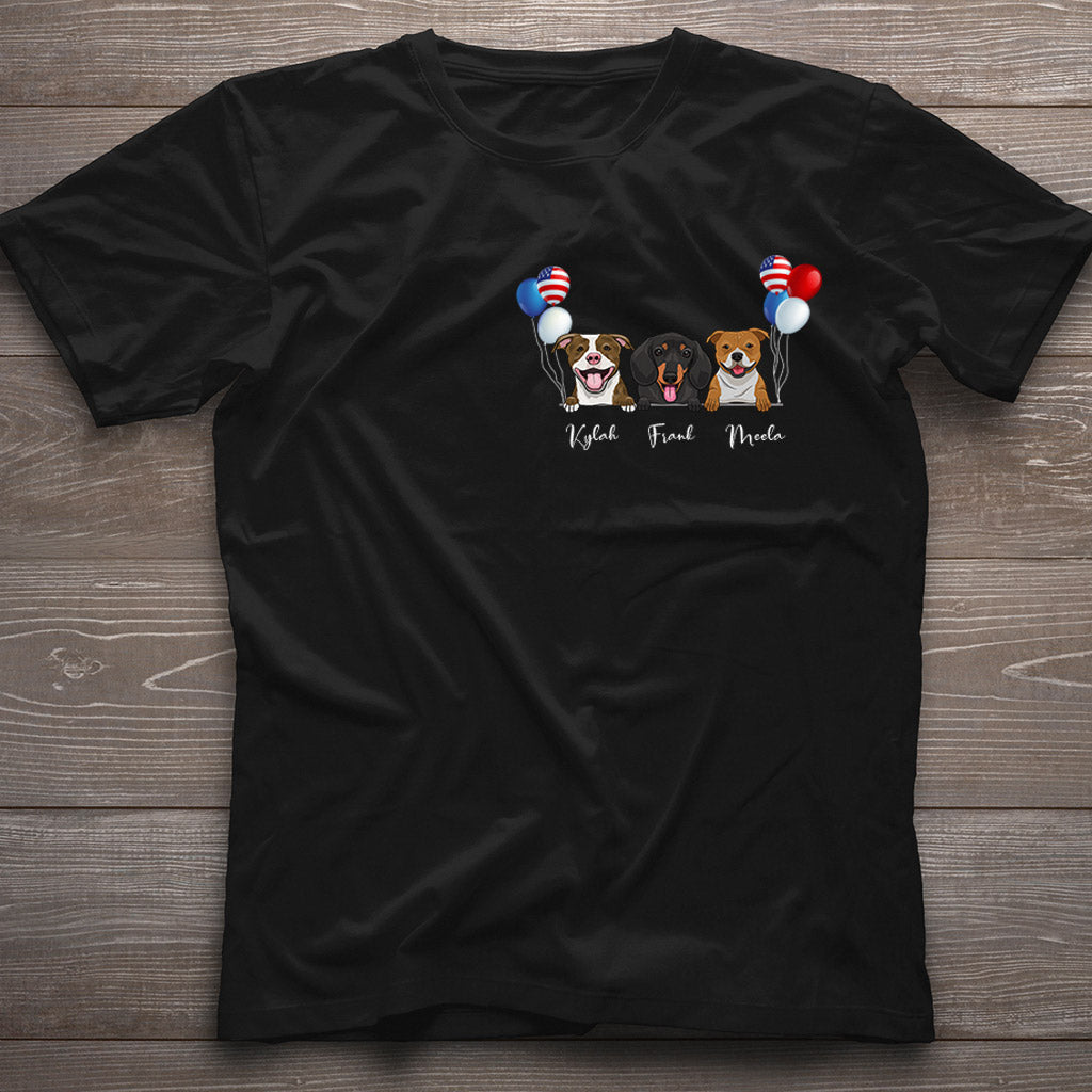 Life Is Better With Dogs - Personalized Independence Day T-shirt and Hoodie