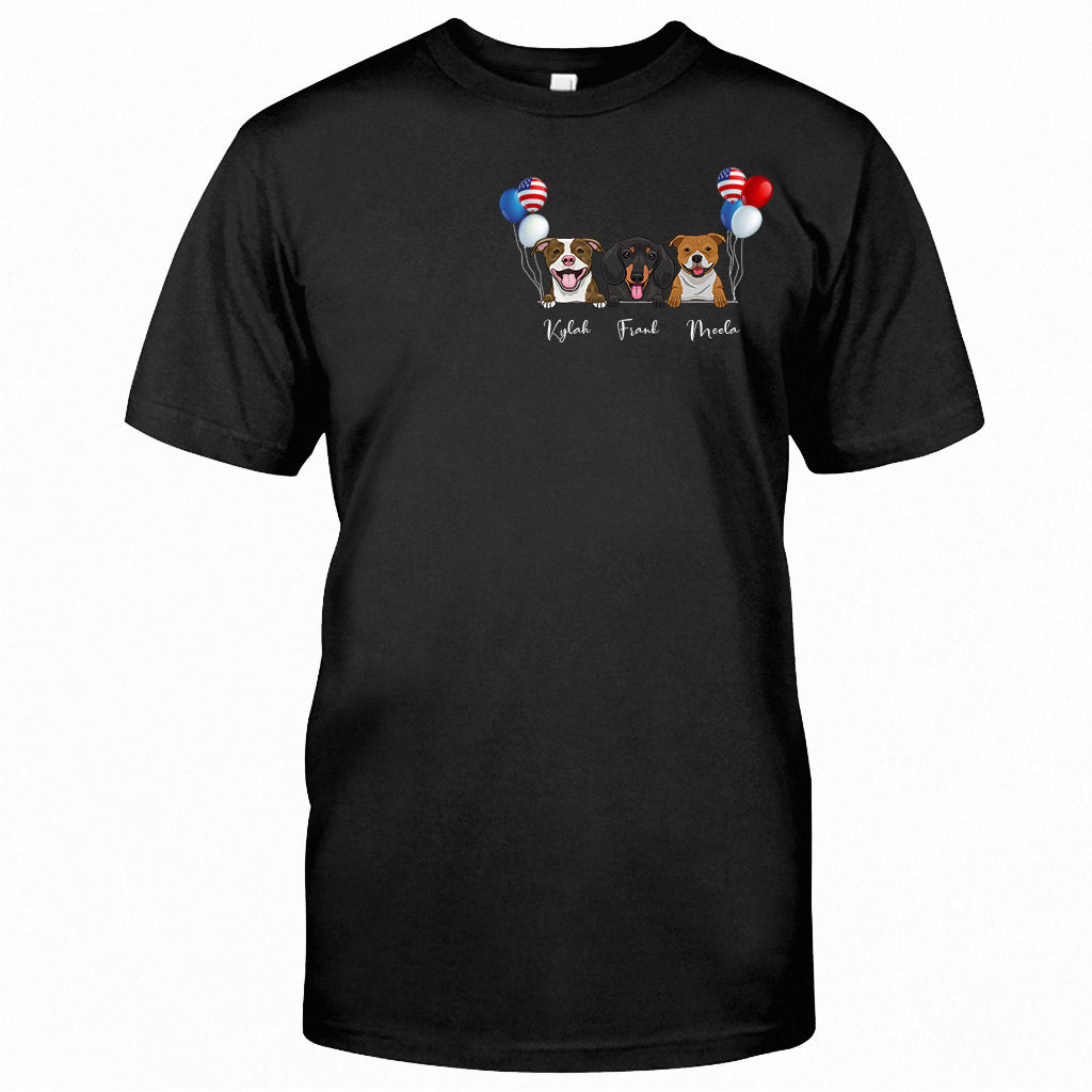 Life Is Better With Dogs - Personalized Independence Day T-shirt and Hoodie