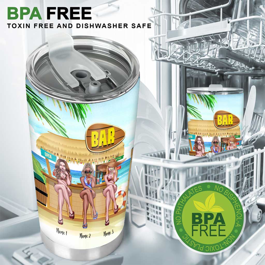 Besties Classy Sassy And A Little Smart Assy - Personalized Tumbler