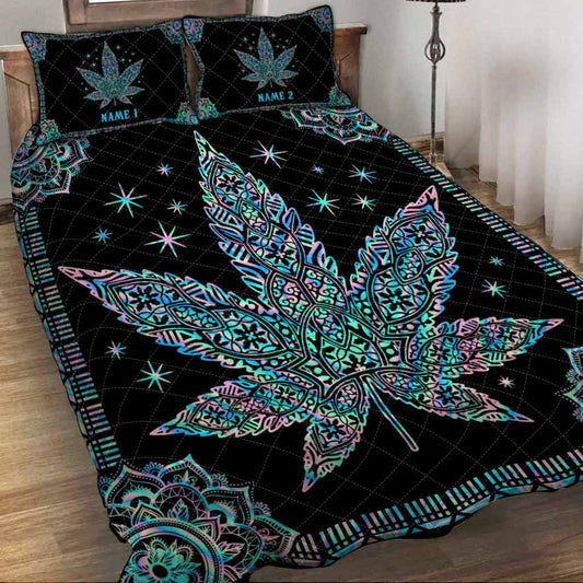 Mandala High - Personalized Weed Quilt Set