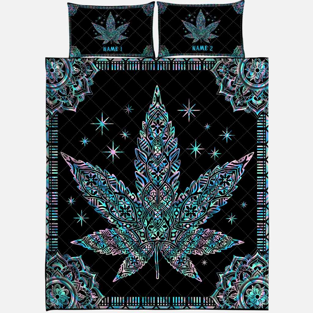 Mandala High - Personalized Weed Quilt Set